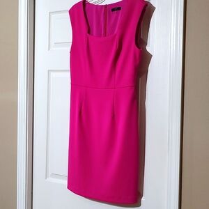 Hot pink sheath dress